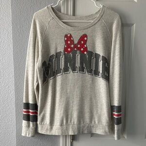 Disneyland Walt Disney World Minnie Lightweight Sweatshirt sz S